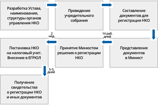 Порядок создания общественного движения схема