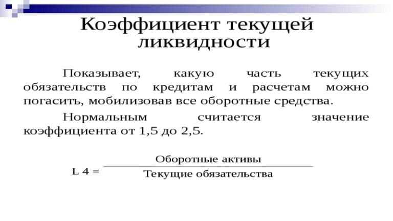 Как рассчитать коэффициент ликвидности оборотных средств по балансу
