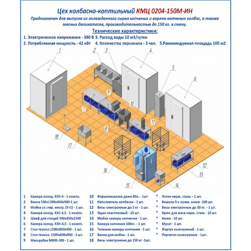 Проект коптильного цеха