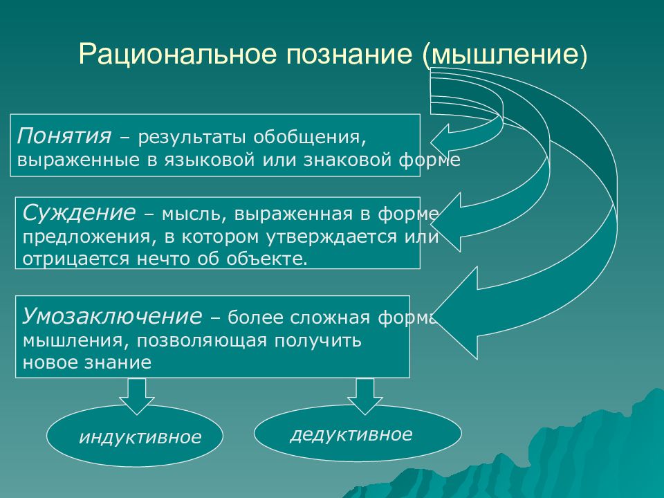 Рациональное познание презентация