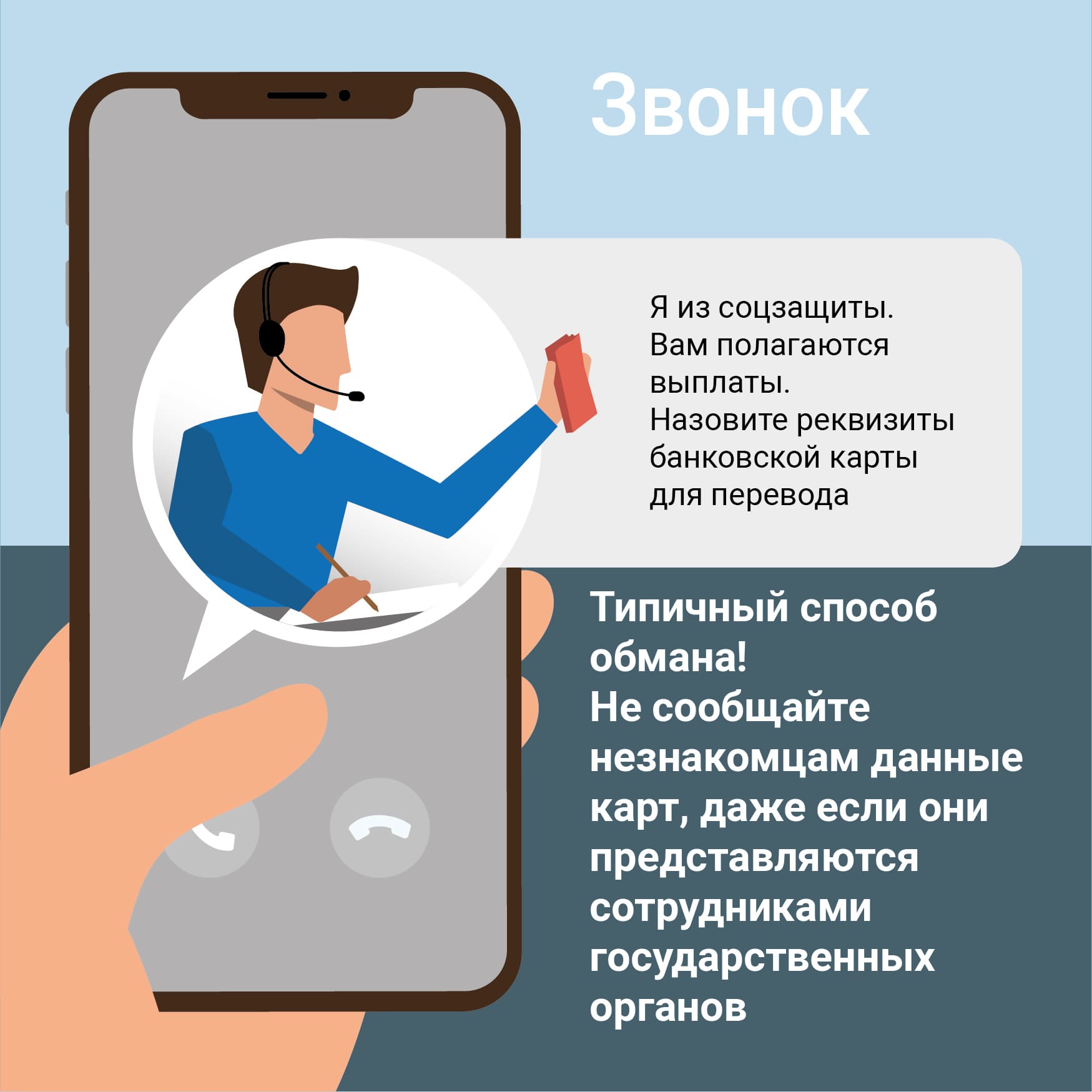 Как не стать жертвой мошенников картинка