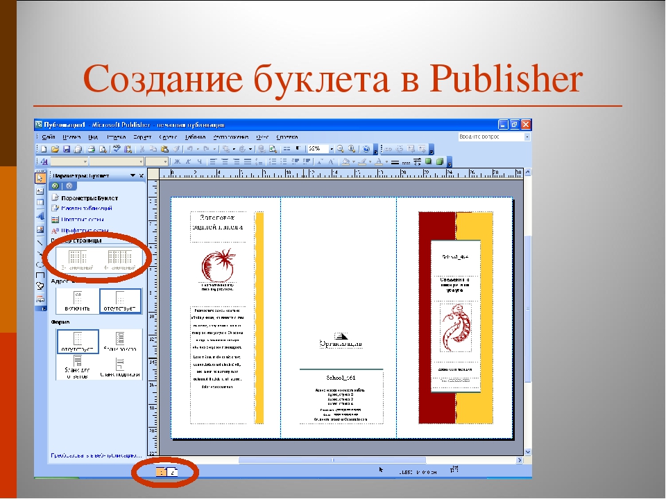 Презентация в publisher