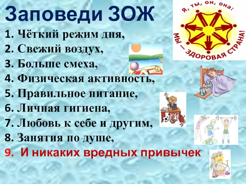 Зож картинки с текстом