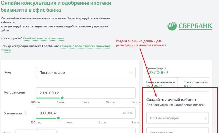 Домклик от сбербанка личный кабинет